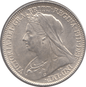 1901 SIXPENCE (UNC ) 3 - SIXPENCE - Cambridgeshire Coins