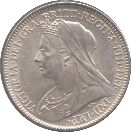 1901 SIXPENCE (UNC ) 3 - SIXPENCE - Cambridgeshire Coins