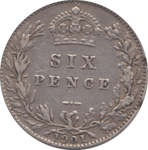1901 SIXPENCE ( VF ) 1 - Sixpence - Cambridgeshire Coins