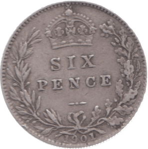 1901 SIXPENCE ( VF ) 6 - Sixpence - Cambridgeshire Coins