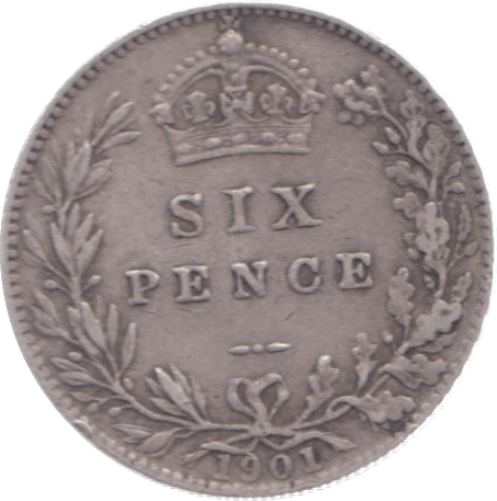 1901 SIXPENCE ( VF ) 6 - Sixpence - Cambridgeshire Coins