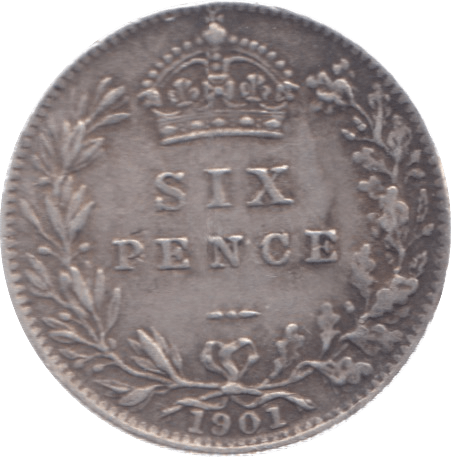 1901 SIXPENCE ( VF ) 6 - Sixpence - Cambridgeshire Coins