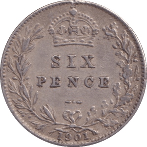 1901 SIXPENCE ( VF ) - Sixpence - Cambridgeshire Coins