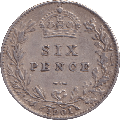 1901 SIXPENCE ( VF ) - Sixpence - Cambridgeshire Coins