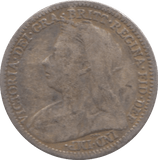 1901 THREEPENCE ( FINE ) 3 - Threepence - Cambridgeshire Coins