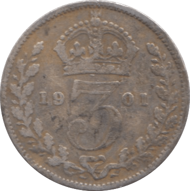 1901 THREEPENCE ( FINE ) 3 - Threepence - Cambridgeshire Coins