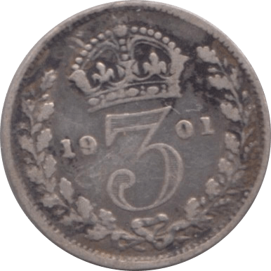 1901 THREEPENCE ( FINE ) - Threepence - Cambridgeshire Coins