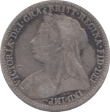 1901 THREEPENCE ( FINE ) - Threepence - Cambridgeshire Coins