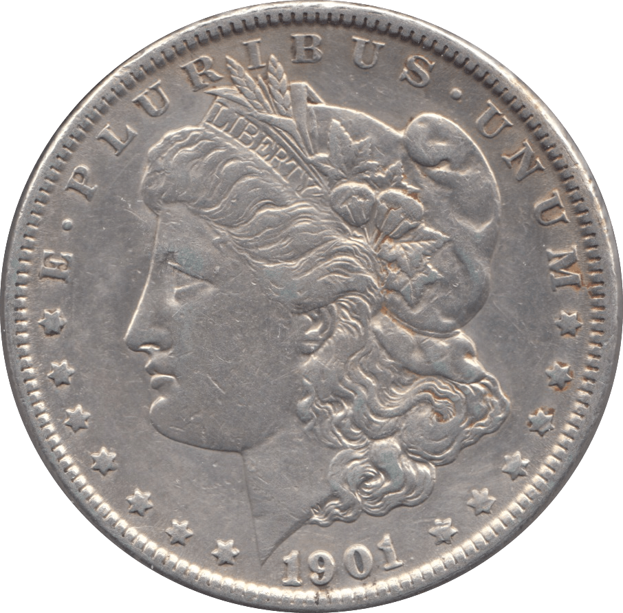1901 USA SILVER MORGAN DOLLAR NEW ORLEANS MINT 2 - SILVER WORLD COINS - Cambridgeshire Coins