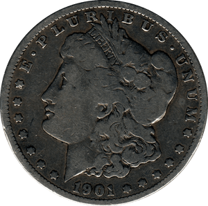 1901 USA SILVER MORGAN DOLLAR NEW ORLEANS MINT - SILVER WORLD COINS - Cambridgeshire Coins