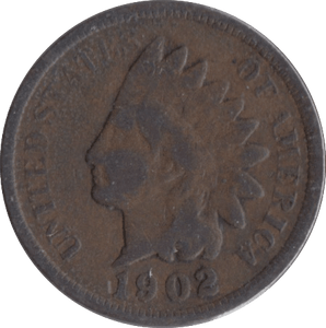 1902 1 CENT USA - WORLD COINS - Cambridgeshire Coins