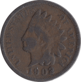 1902 1 CENT USA - WORLD COINS - Cambridgeshire Coins