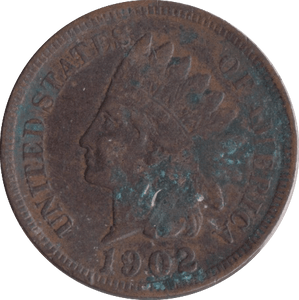 1902 1 CENT USA - WORLD COINS - Cambridgeshire Coins