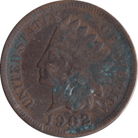 1902 1 CENT USA - WORLD COINS - Cambridgeshire Coins