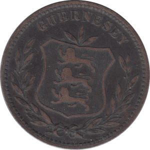 1902 8 DOUBLES GUERNSEY - WORLD COINS - Cambridgeshire Coins