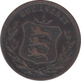 1902 8 DOUBLES GUERNSEY - WORLD COINS - Cambridgeshire Coins