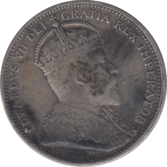 1902 CANADA 25 CENTS - WORLD COINS - Cambridgeshire Coins