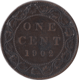 1902 CANADA ONE CENT - WORLD COINS - Cambridgeshire Coins