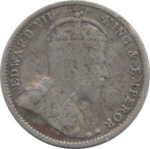 1902 CEYLON 10 CENTS - SILVER WORLD COINS - Cambridgeshire Coins