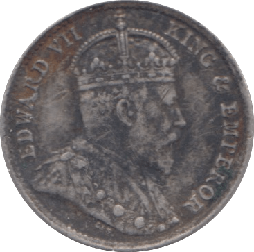 1902 CEYLON 10 CENTS - SILVER WORLD COINS - Cambridgeshire Coins