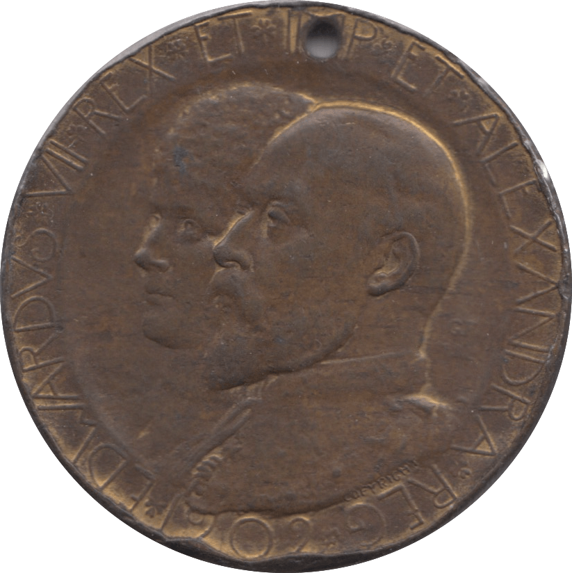 1902 CORONATION OF EDWARD VII COMMEMORATIVE MEDALLION - MEDALLIONS - Cambridgeshire Coins