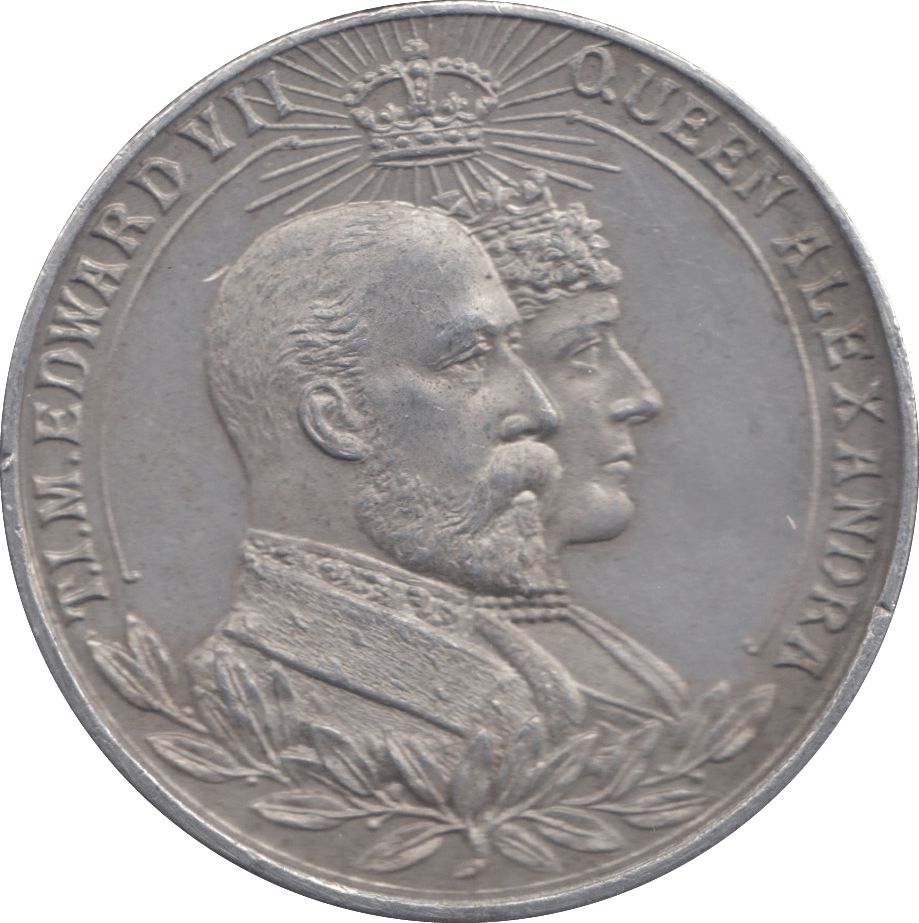 1902 CORONATION OF EDWARD VII COMMEMORATIVE MEDALLION - MEDALLIONS - Cambridgeshire Coins