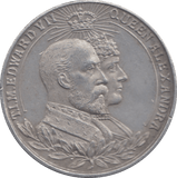 1902 CORONATION OF EDWARD VII COMMEMORATIVE MEDALLION - MEDALLIONS - Cambridgeshire Coins