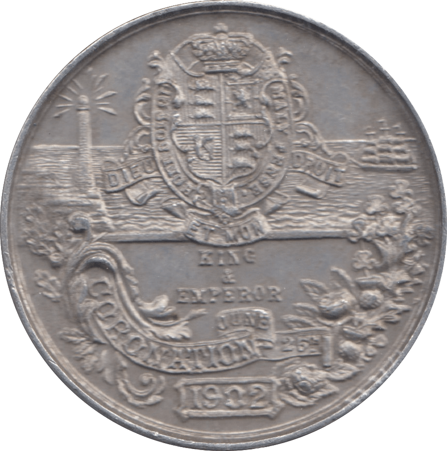 1902 CORONATION OF EDWARD VII COMMEMORATIVE MEDALLION - MEDALLIONS - Cambridgeshire Coins