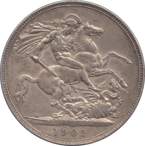 1902 CROWN ( AUNC ) II 2 - Crown - Cambridgeshire Coins