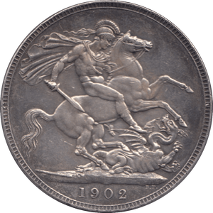 1902 CROWN ( EF ) - CROWN - Cambridgeshire Coins