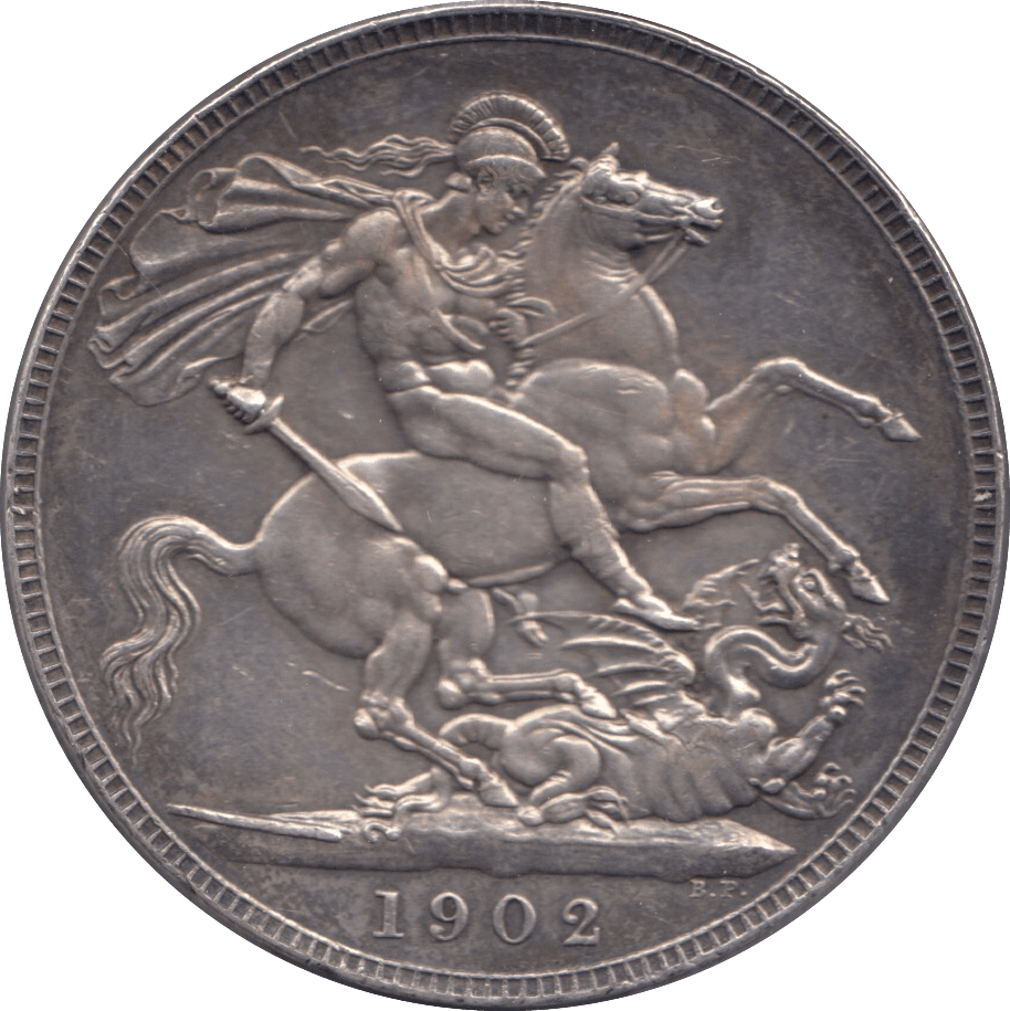 1902 CROWN ( EF ) - CROWN - Cambridgeshire Coins