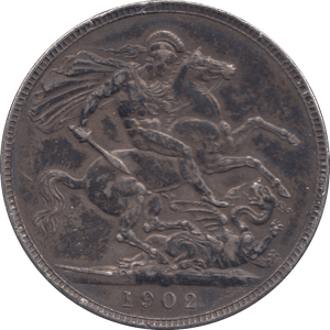 1902 CROWN ( GVF ) 9 - Crown - Cambridgeshire Coins
