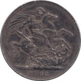 1902 CROWN ( GVF ) 9 - Crown - Cambridgeshire Coins