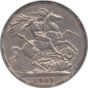 1902 CROWN ( GVF ) - Crown - Cambridgeshire Coins