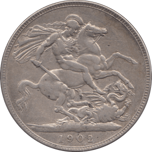 1902 CROWN ( GVF ) II - Crown - Cambridgeshire Coins