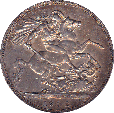 1902 CROWN ( VF ) A - Crown - Cambridgeshire Coins