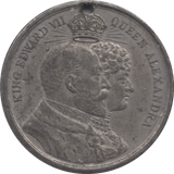 1902 EDWARD VII AND QUEEN ALEXANDRA MEDALLION - MEDALLIONS - Cambridgeshire Coins