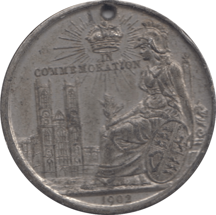 1902 EDWARD VII AND QUEEN ALEXANDRA MEDALLION - MEDALLIONS - Cambridgeshire Coins