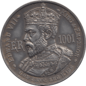 1902 EDWARD VII COMMEMORATIVE MEDALLION - MEDALLIONS - Cambridgeshire Coins