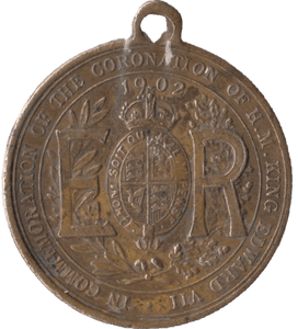 1902 EDWARD VII COMMEMORATIVE MEDALLION - MEDALS & MEDALLIONS - Cambridgeshire Coins