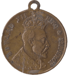 1902 EDWARD VII COMMEMORATIVE MEDALLION - MEDALS & MEDALLIONS - Cambridgeshire Coins