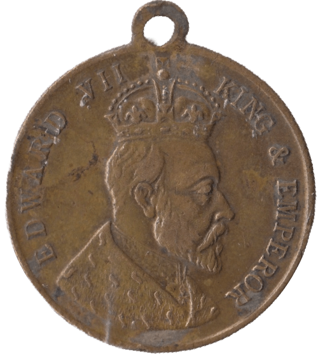 1902 EDWARD VII COMMEMORATIVE MEDALLION - MEDALS & MEDALLIONS - Cambridgeshire Coins