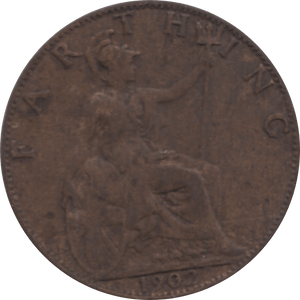 1902 FARTHING 2 ( GF ) 47 - Farthing - Cambridgeshire Coins