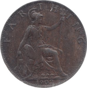 1902 FARTHING ( AUNC ) 3 - Farthing - Cambridgeshire Coins