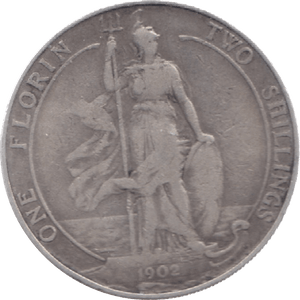 1902 FLORIN ( FINE ) 6 - Florin - Cambridgeshire Coins