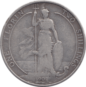 1902 FLORIN ( FINE ) - FLORIN - Cambridgeshire Coins