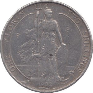 1902 FLORIN ( GF ) 8 - Florin - Cambridgeshire Coins