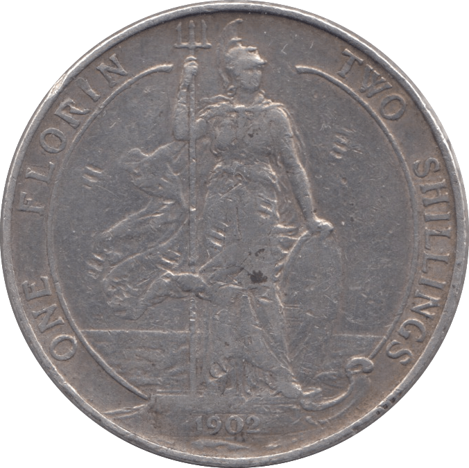1902 FLORIN ( GF ) 8 - Florin - Cambridgeshire Coins