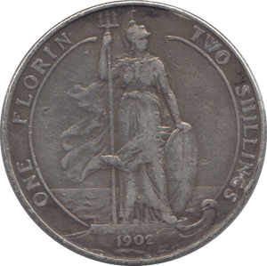 1902 FLORIN ( GF ) - Florin - Cambridgeshire Coins