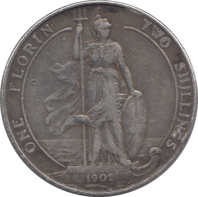 1902 FLORIN ( GF ) - Florin - Cambridgeshire Coins